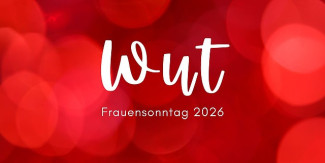 Wort Wut vor rotem Hintergrund